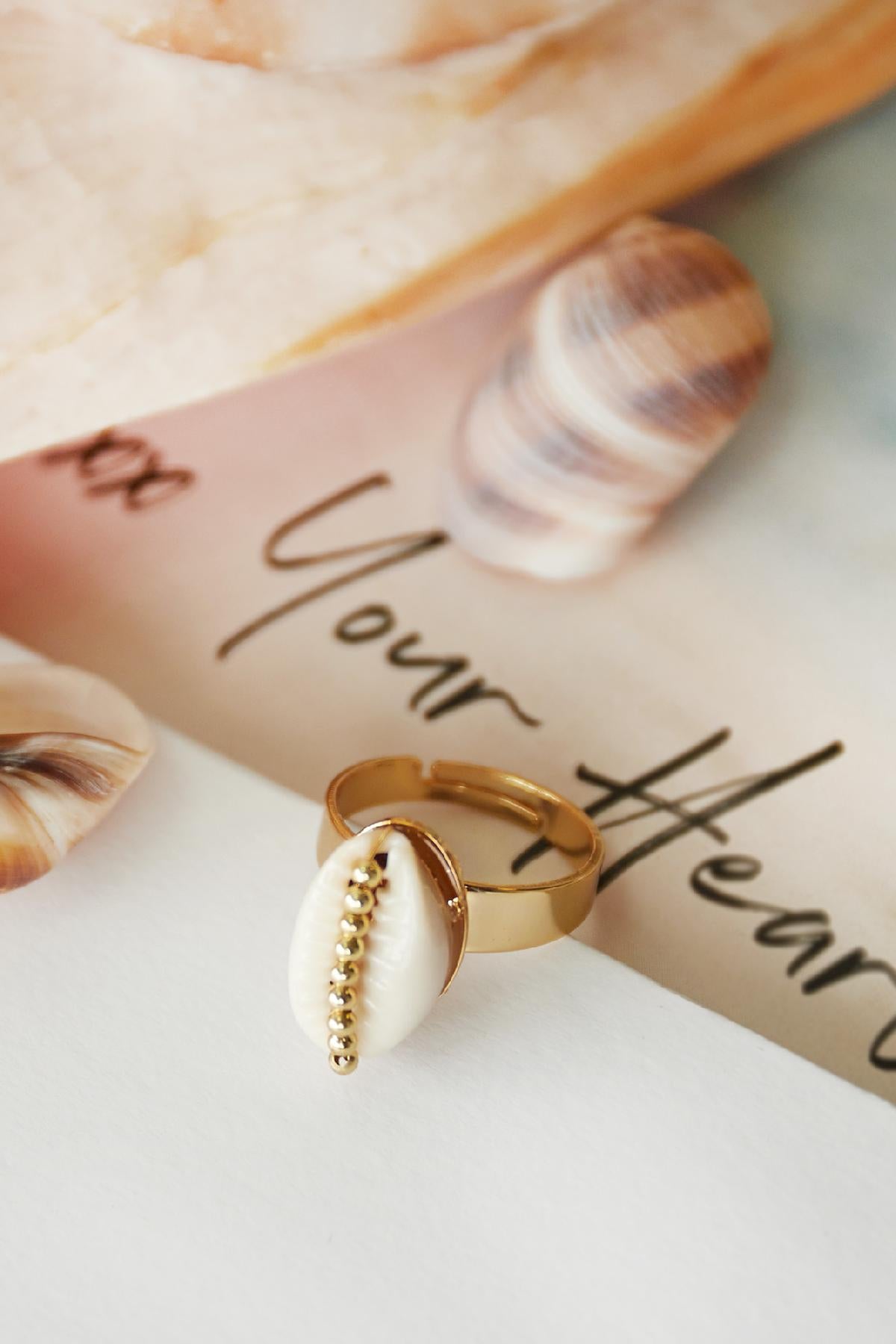Shell Gold Copper Ring - SAOROPHO