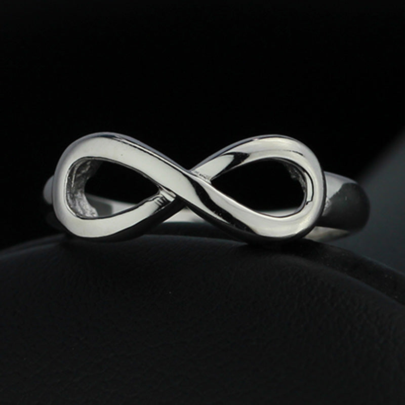 Engravable Sterling Silver Infinity Symbol Ring - SAOROPHO