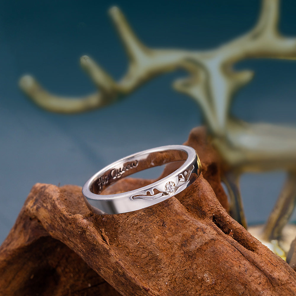 Personalized Antler Ring for Couple - SAOROPHO