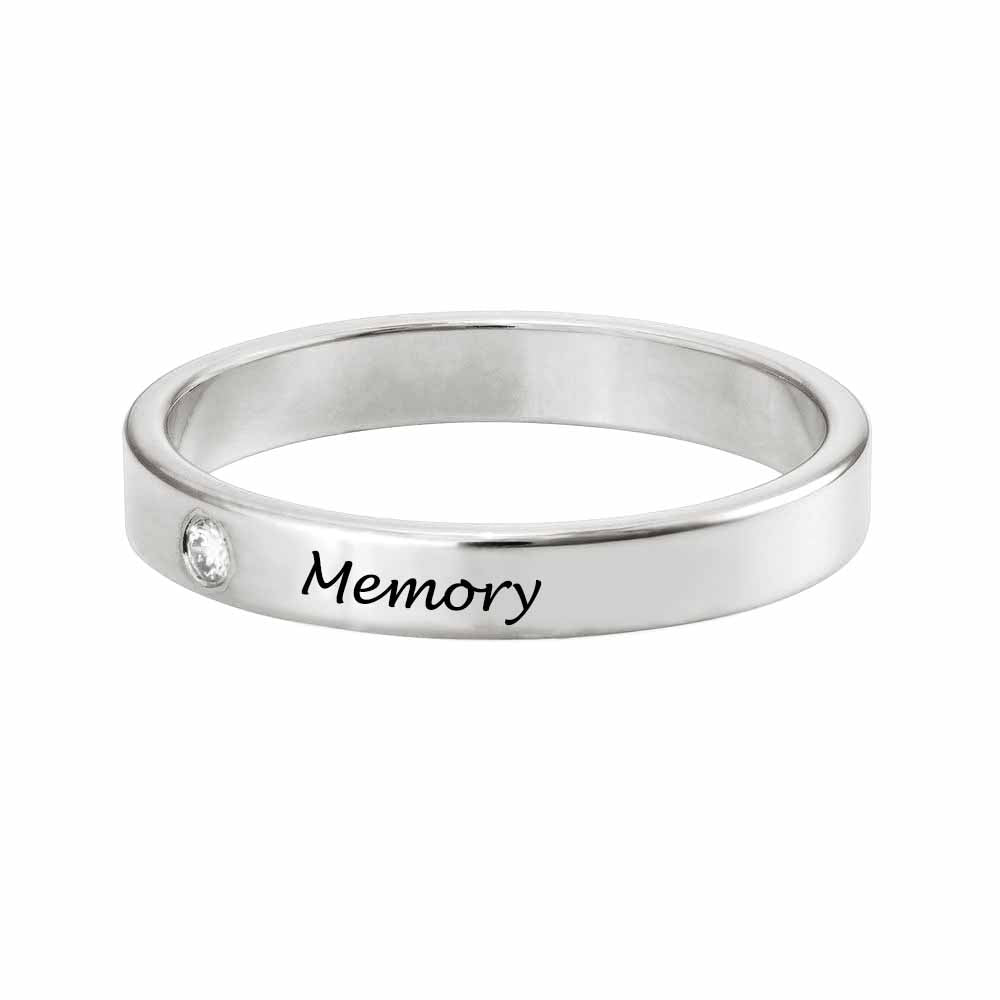 S925 Silver Classic Eternity Brick Ring - SAOROPHO