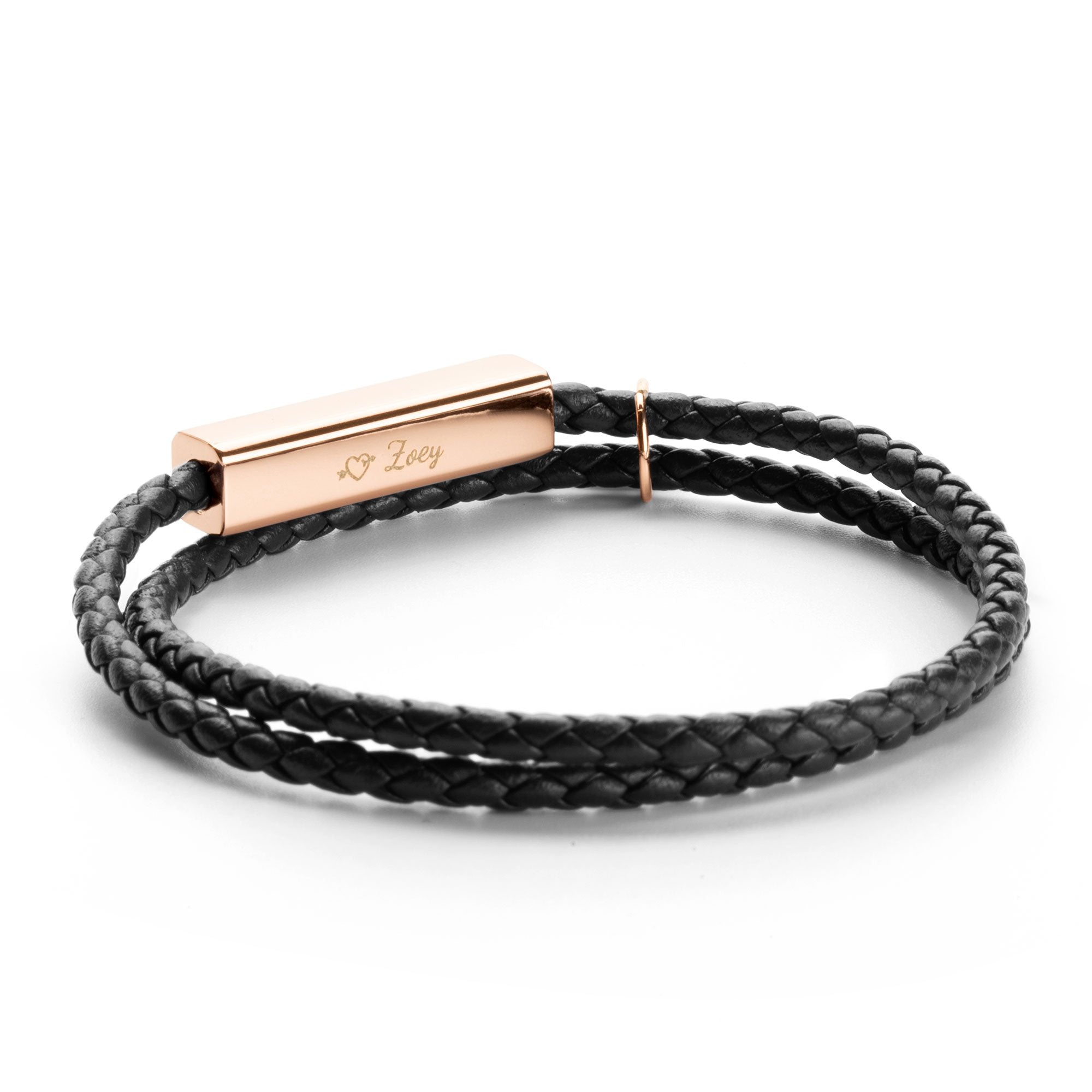 Ricordi Italian Leather Wrap Bracelet(Jet Black) - SAOROPHO