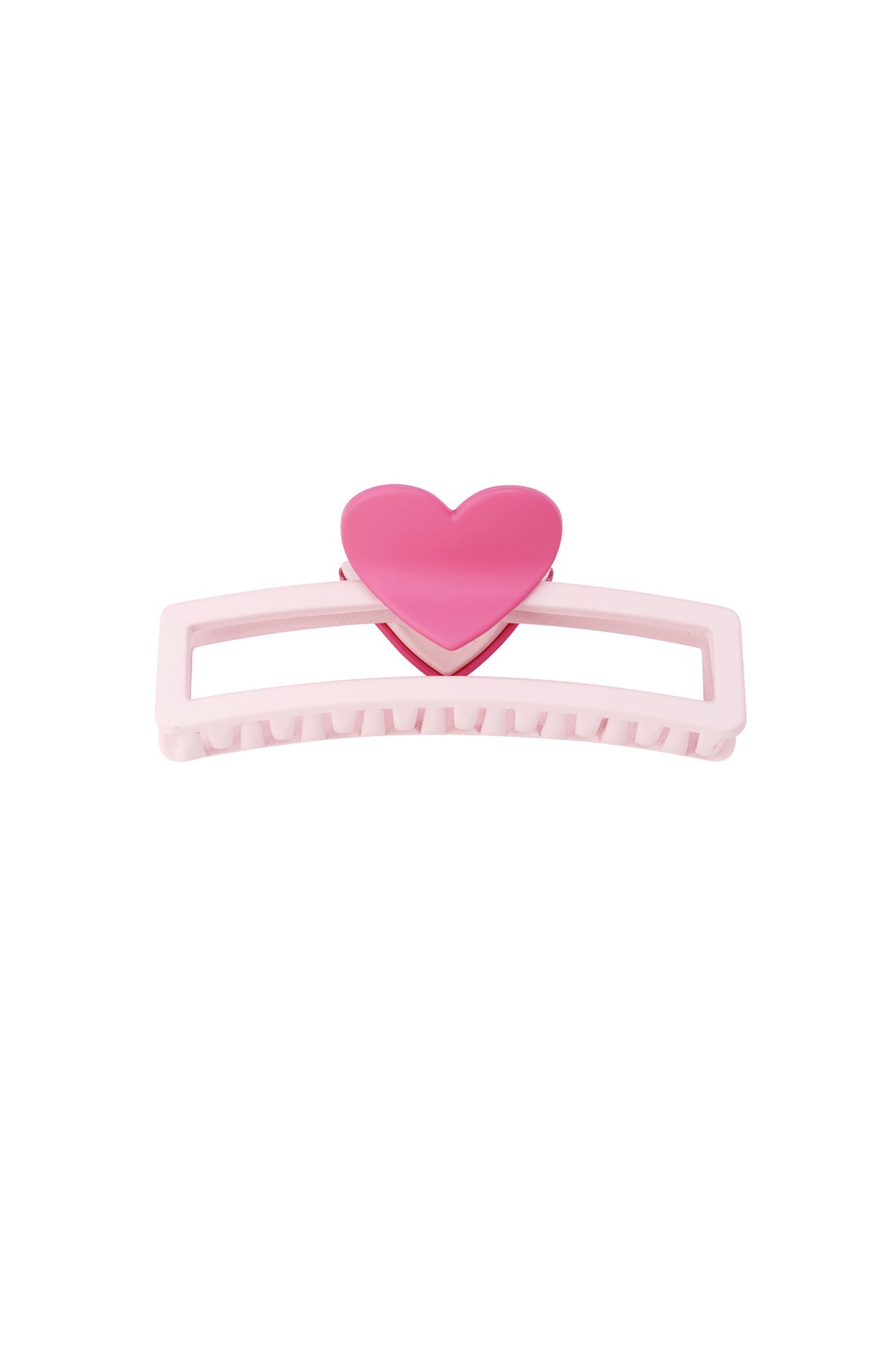 Heart-shaped handle hair clip