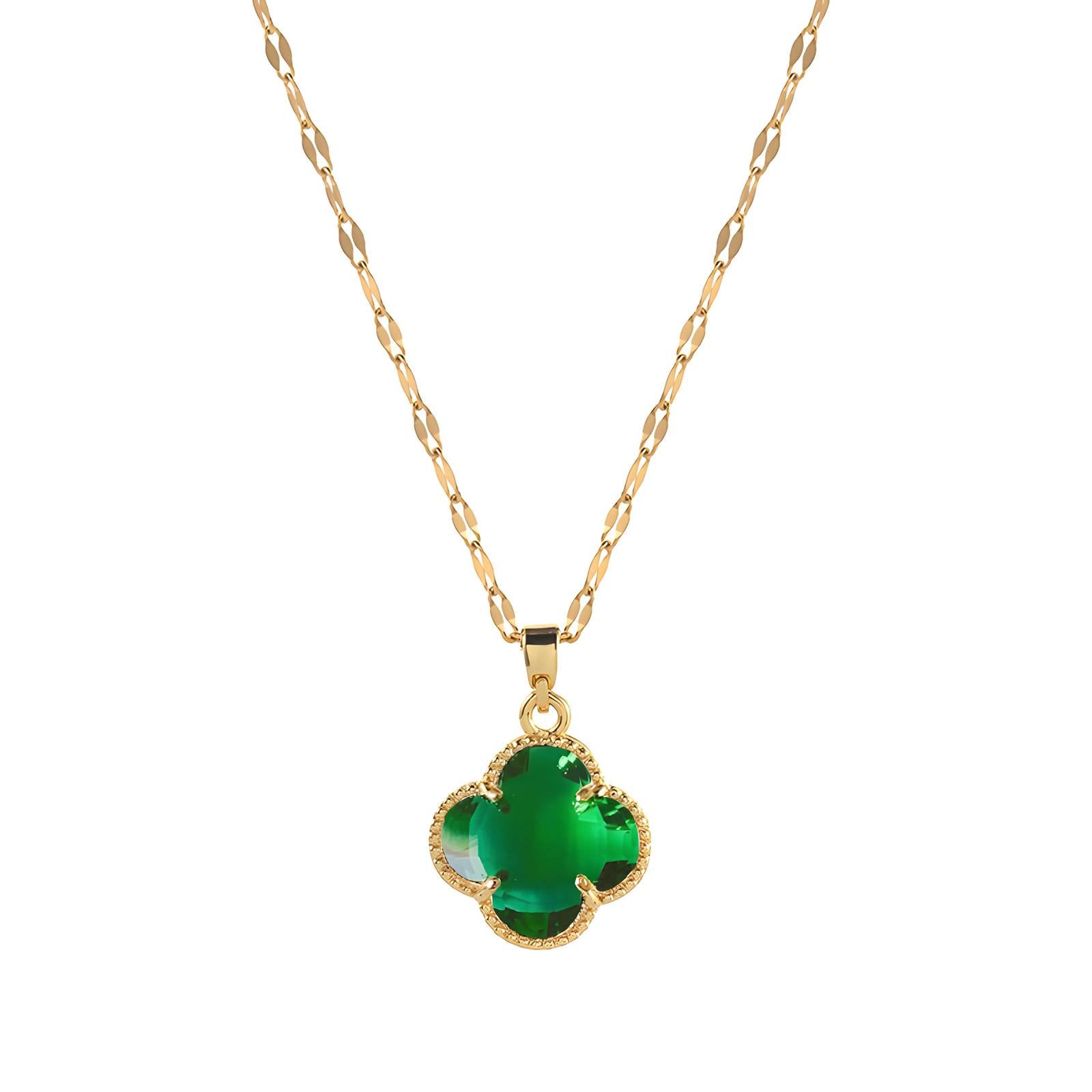 Four-leaf clover necklace - SAOROPHO