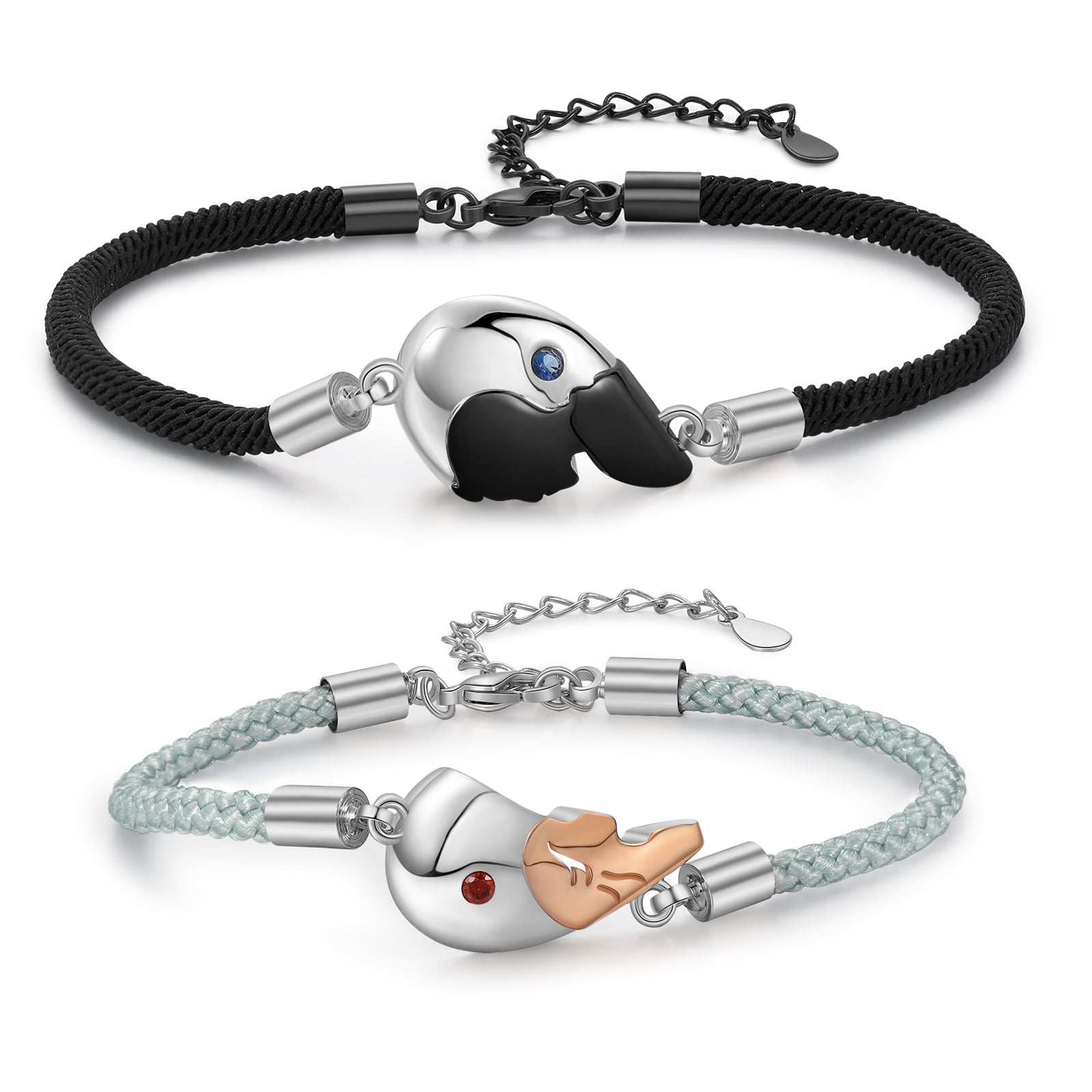 Custom Heart Couple Bracelet - SAOROPHO