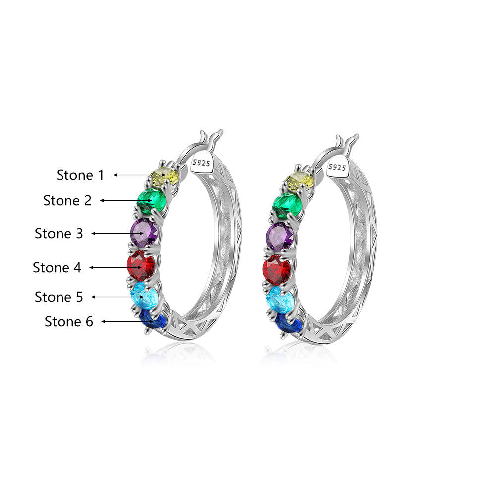 Custom Birthstone Earrings - SAOROPHO