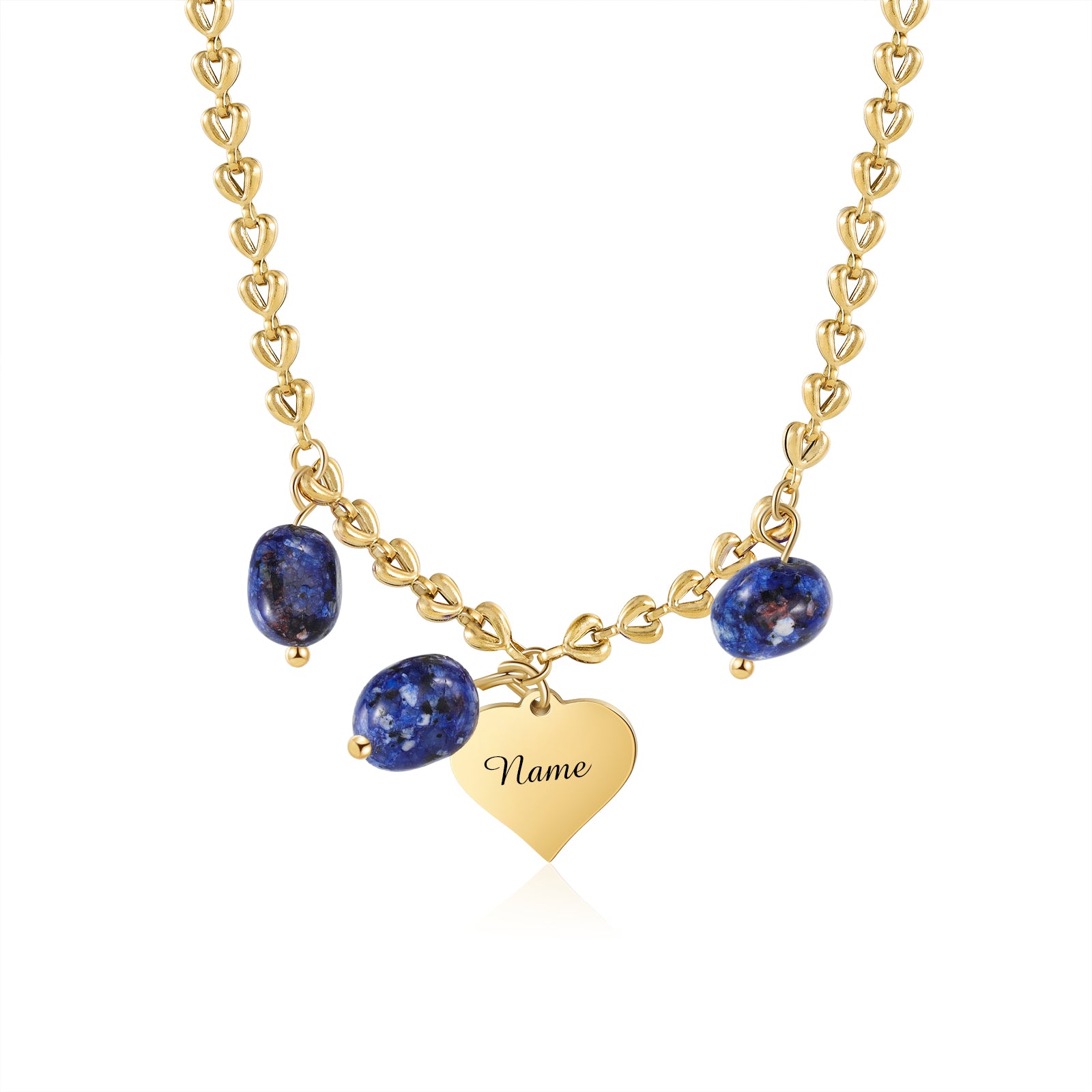 Custom Name Heart Necklace - SAOROPHO