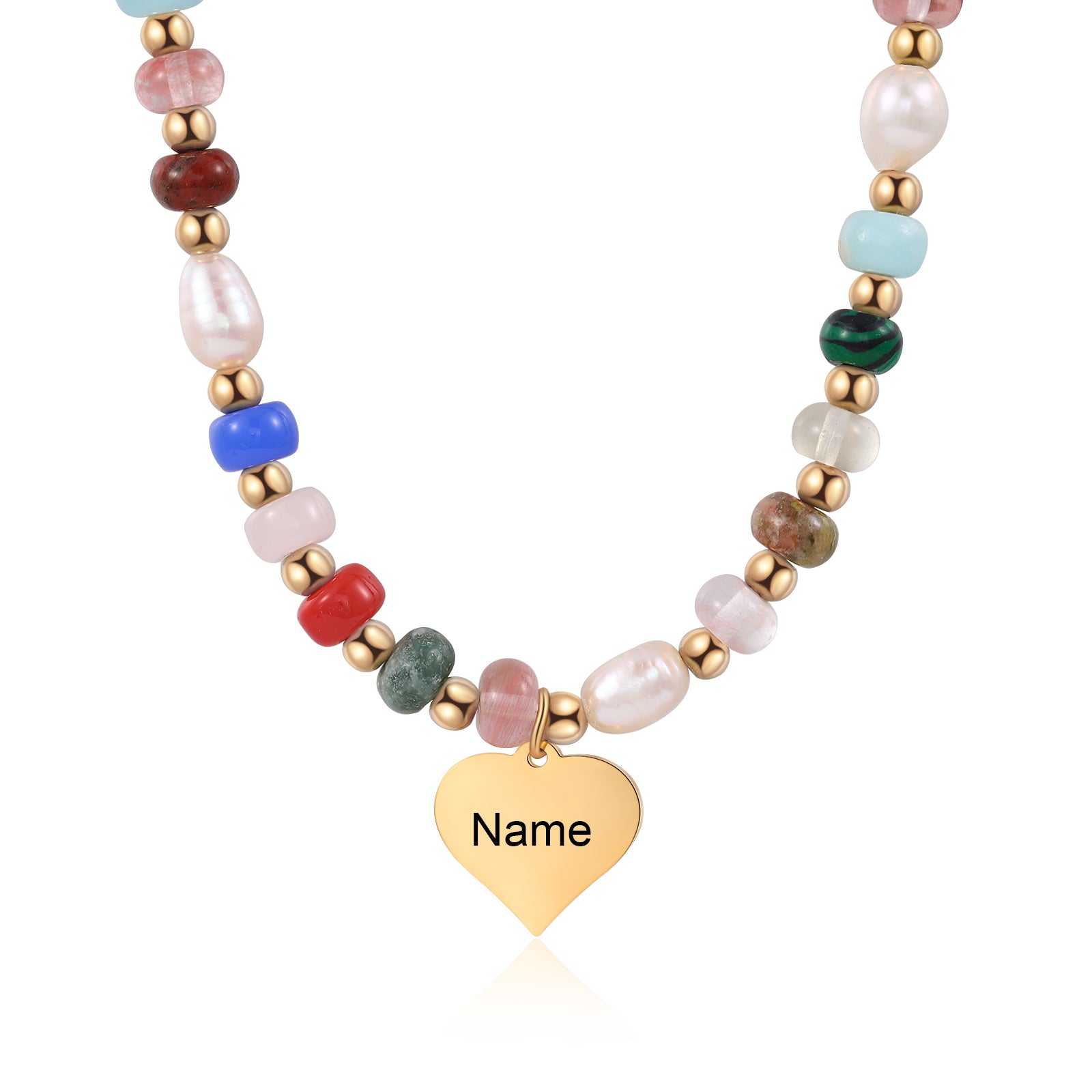 Custom Name Beaded Necklace - SAOROPHO