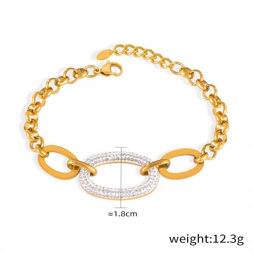 Interlocking gemstone  necklace & bracelet